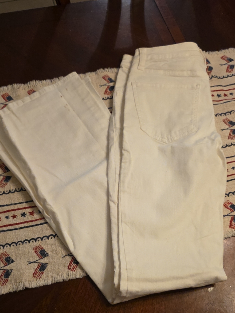 SO Women's White Boot-Cut Jeans